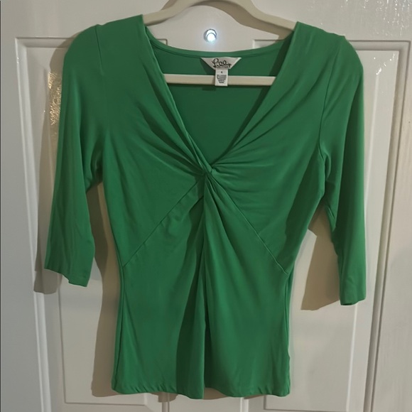 Lilly Pulitzer Emerald Green Twist Blouse - Picture 1 of 8